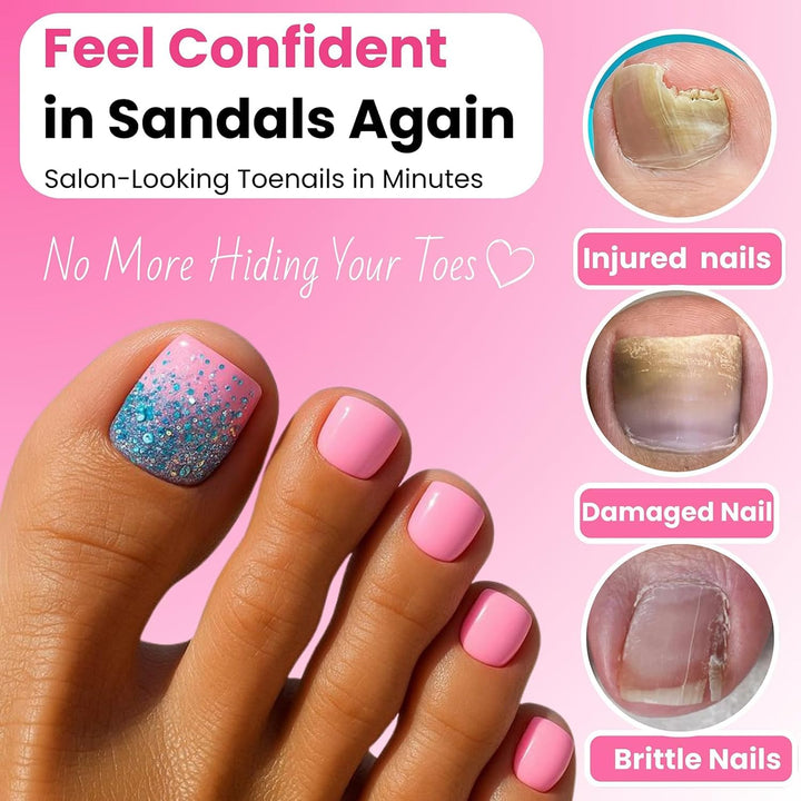 GlimightyX Kit de iniciación de uñas de Polygel con luz UV, juego c...
