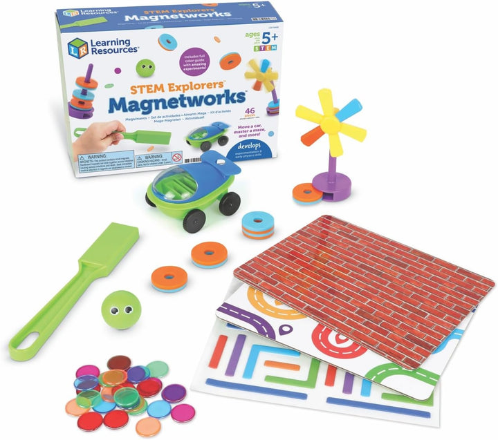 Learning Resources STEM Explorers Magnetworks, Set de Ciencia Magné...