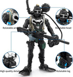 Figuras de acción de combate de las fuerzas especiales SWAT con armas militares y accesorios (12 unidades, 4 pulgadas)