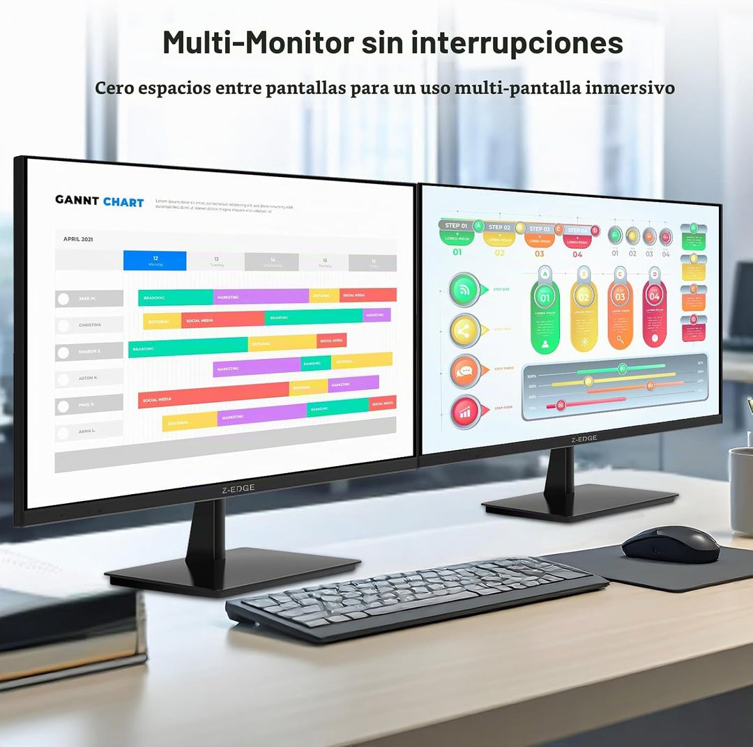 Z-Edge U27P4K - Monitor de 27 pulgadas 4K IPS Ultra HD 3840x2160, t...