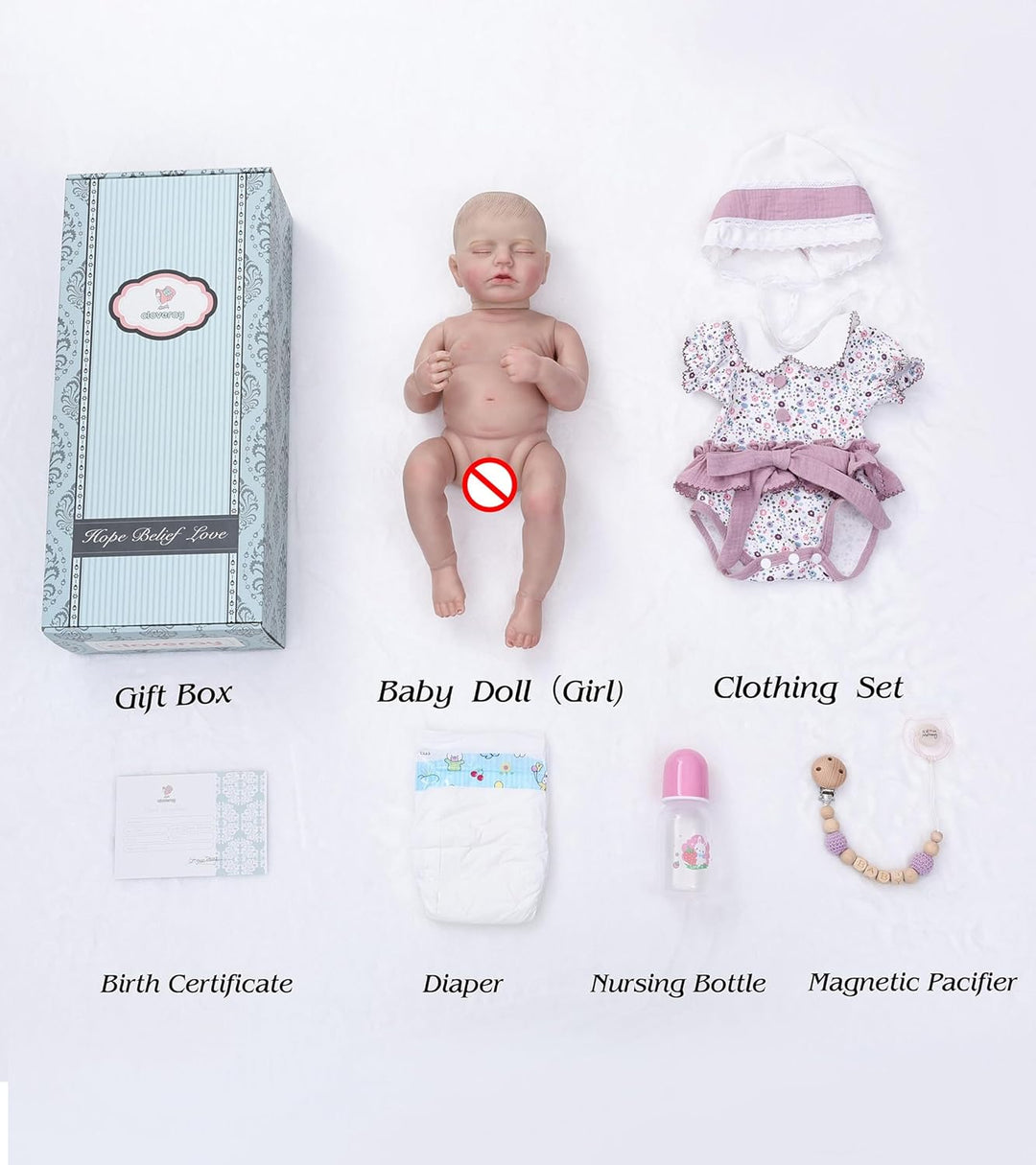 Cloveray Muñecas Reborn de Bebé \u2013 Muñecas de bebé reales de 20...