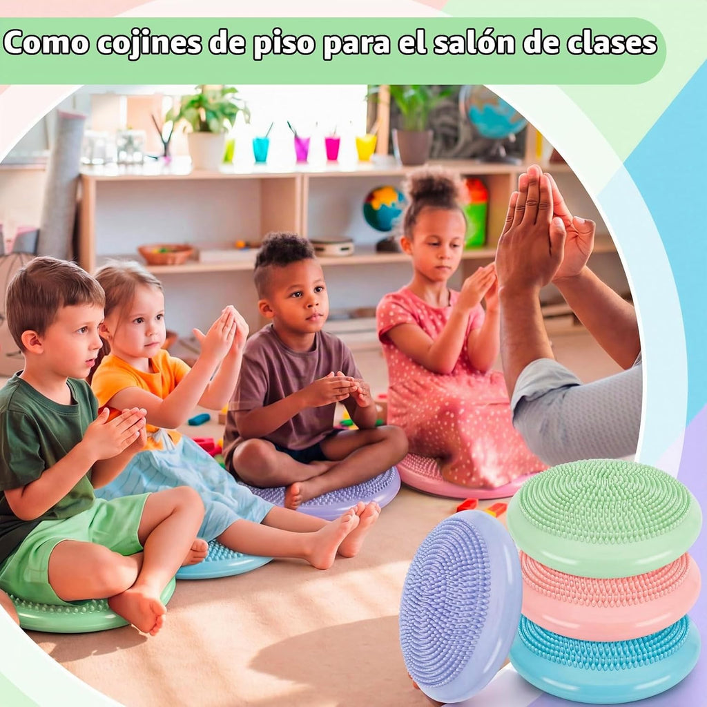 Cojines tambaleantes inflados de 13 pulgadas para niños