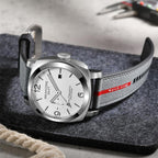 Relojes GMT para Hombre Automático Fecha 10ATM a Prueba de Agua Movimiento Seagull ST2557 Luz luminoso Acero Inoxidable Cristal de zafiro Relojes mecánicos de muñeca S8441