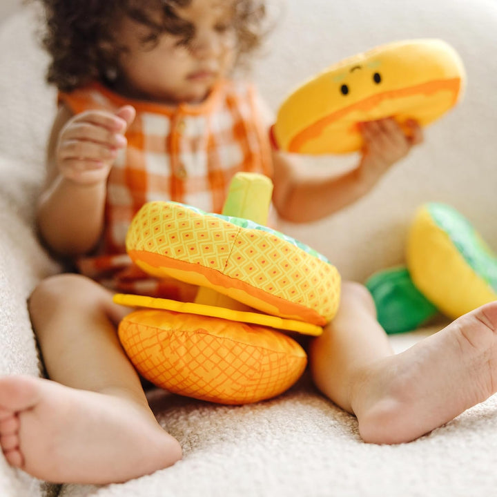 Melissa Doug Multi-Sensory Piña Soft Stacker Juguete