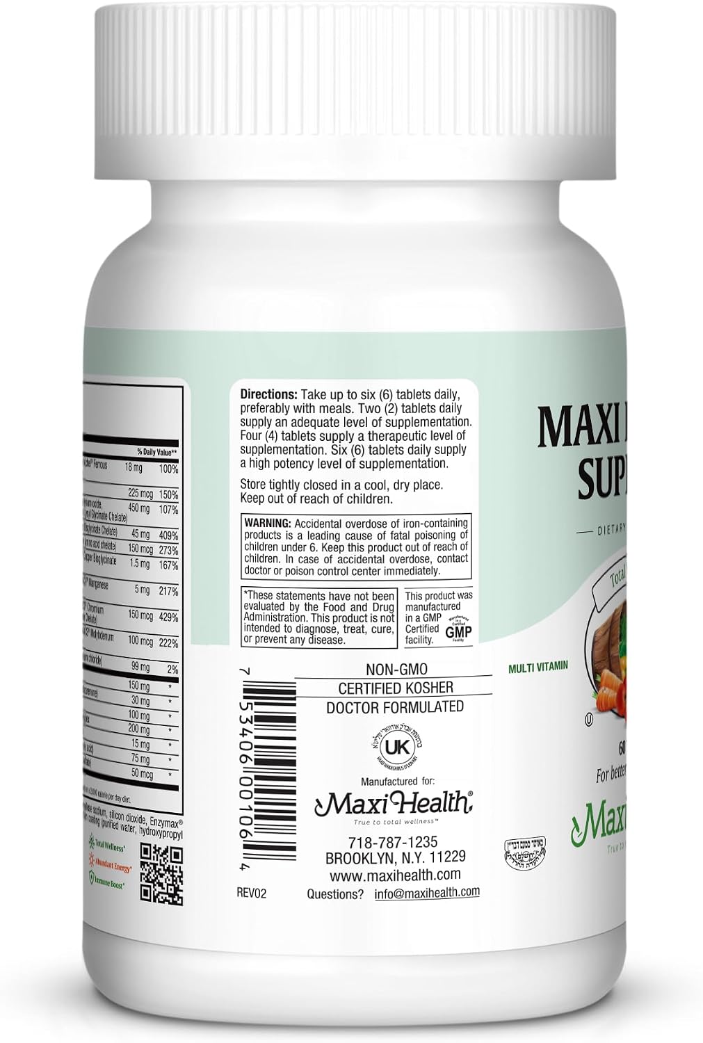 Multivitamínico para hombres y mujeres \u2013 Supreme High Potency...