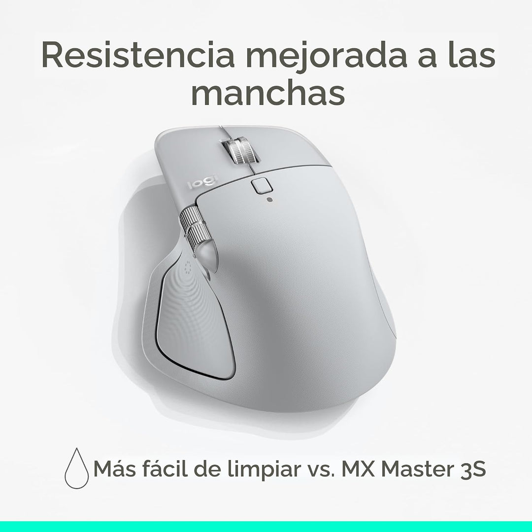 Logitech MX Master 4, mouse inalámbrico ergonómico con retroaliment...