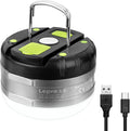 Lámpara LE Farol LED portátil de camping con base magnética 3000 mAh, batería 280LM recargable por USB, luz LED portátil para casa de campaña, de 3 modos IPX4, luz resistente al agua para senderismo, pesca, para interiores y exteriores, de emergencia