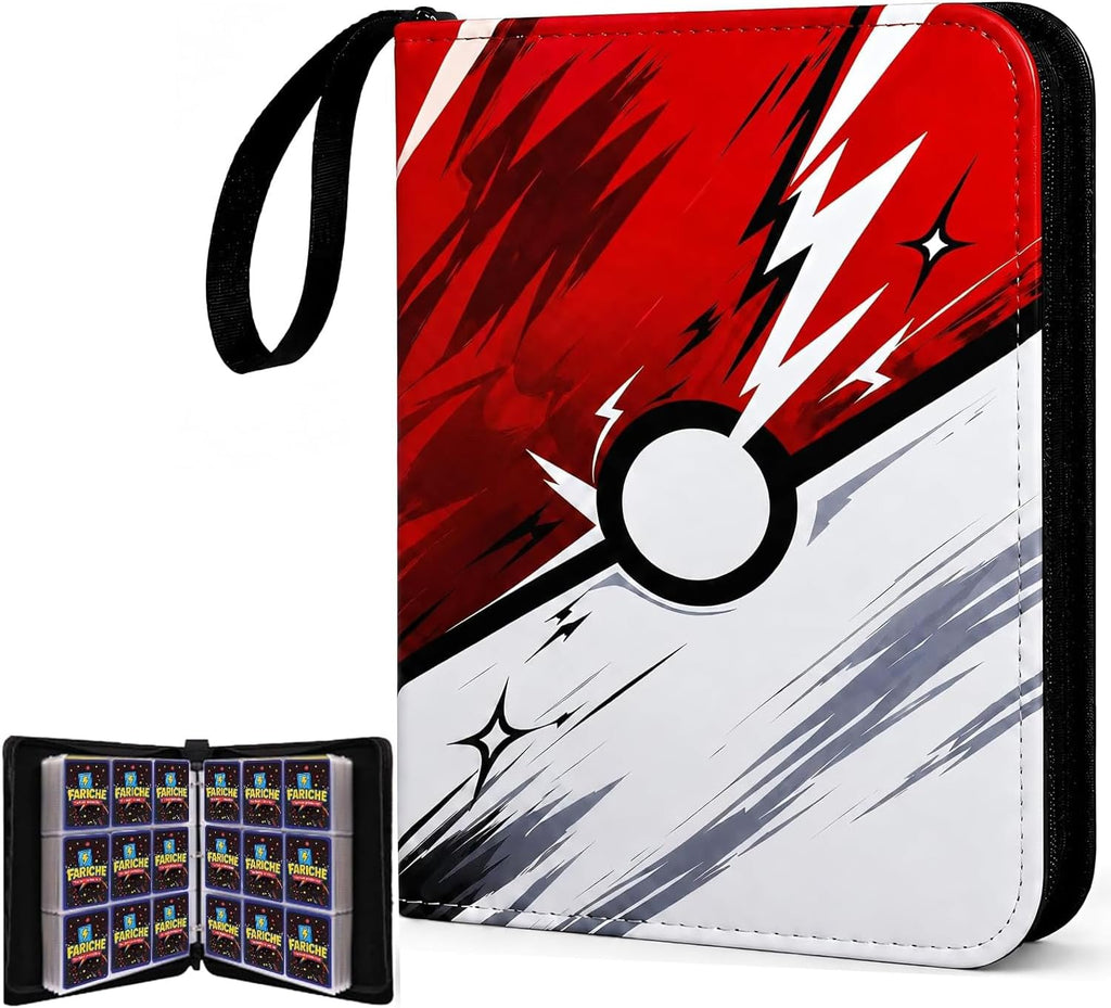 Kidnobia Carpeta para Cartas Coleccionables de 9 Bolsillos con Caja de Regalo con Cremallera
