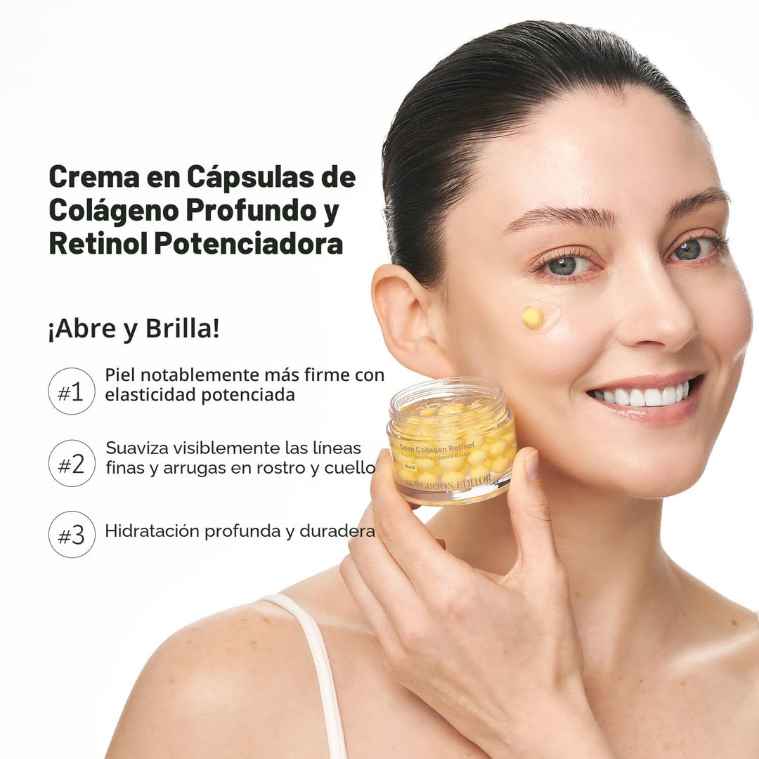 SUNGBOON EDITOR Crema de cápsula de retinol de colágeno profundo, h...