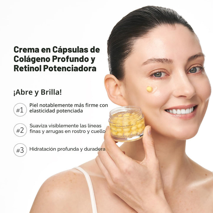 SUNGBOON EDITOR Crema de cápsula de retinol de colágeno profundo, h...