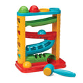 Infantino Bop & Drop Ball Tower - Juguete de actividad con martillo y 4 bolas, 12 meses