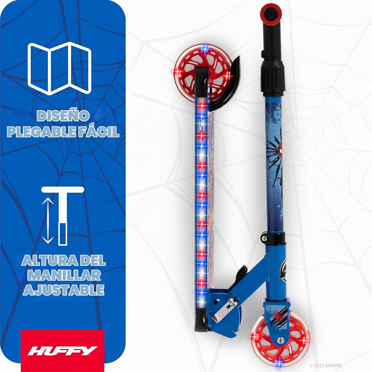 Huffy Scooters Inline con Luces LED, Varias Opciones de Color