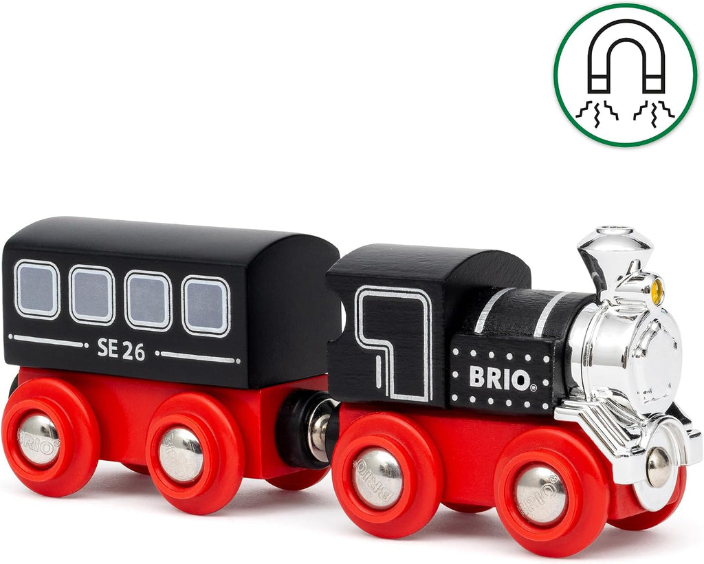 BRIO World Special Edition Train 2026 - Tren de vapor de madera de edición limitada de 2 piezas, diseño coleccionable, funciona con todos los juegos de ferrocarriles del mundo, niños a partir de 3