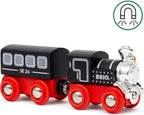 BRIO World Special Edition Train 2026 - Tren de vapor de madera de edición limitada de 2 piezas, diseño coleccionable, funciona con todos los juegos de ferrocarriles del mundo, niños a partir de 3