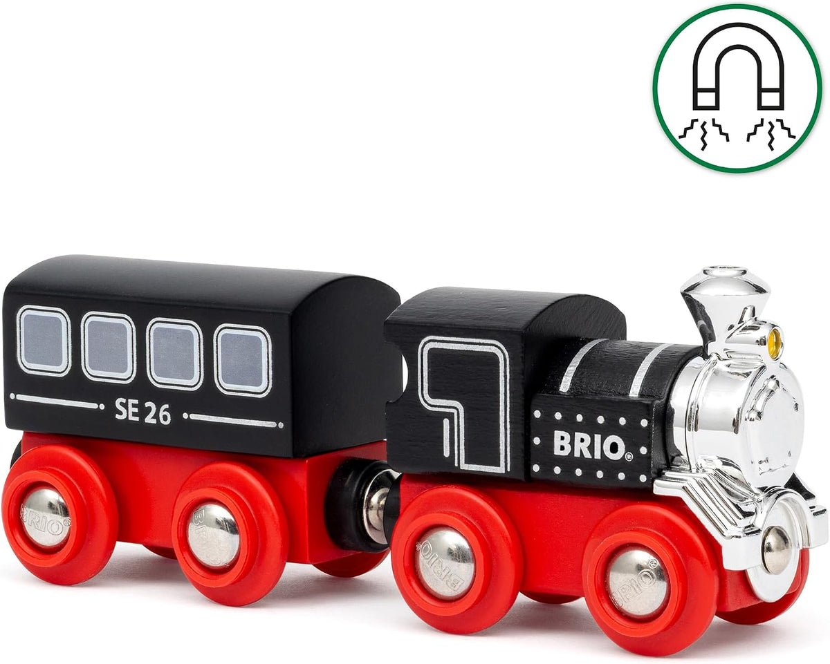 BRIO World Special Edition Train 2026 - Tren de vapor de madera de edición limitada de 2 piezas, diseño coleccionable, funciona con todos los juegos de ferrocarriles del mundo, niños a partir de 3