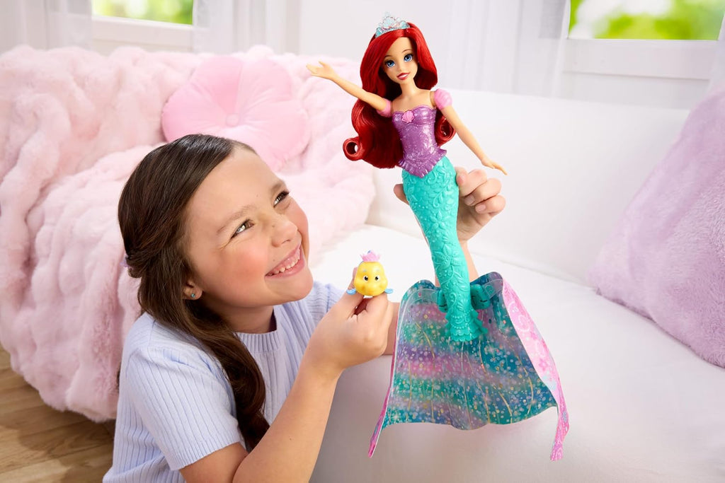 Mattel Disney Princess Ariel - Muñeca transformadora de humano a sirena