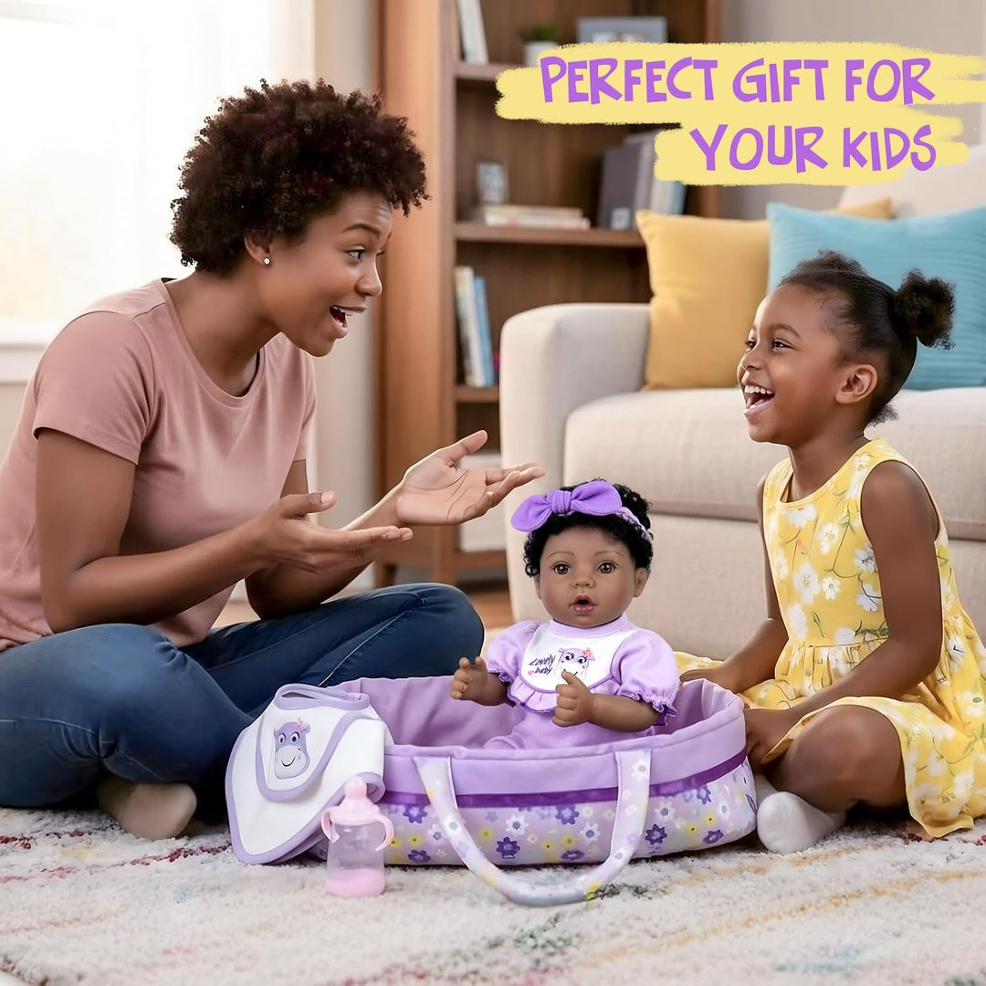 Aori Reborn Baby Dolls Black American Girl - Muñeca recién nacida r...