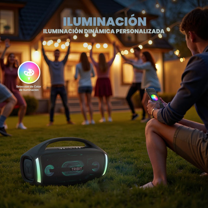 Tribit - Bocina Bluetooth StormBox Blast 2, altavoz inalámbrico por...