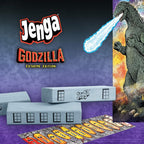 Jenga: Edición Extrema de Godzilla | Basado en la Clásica Franquicia de Películas de Monstruos Godzilla | Juego de Jenga Coleccionable | Juego Único con Pieza Movible de Godzilla