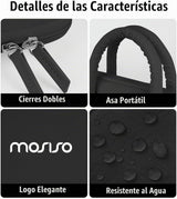 MOSISO Bolsa para laptop de 16 pulgadas, 15-15.6 pulgadas, compatib...