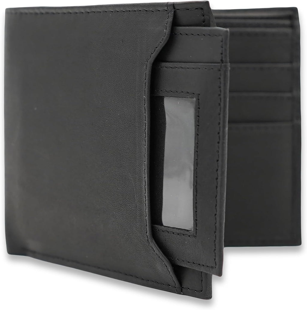 Billetera para hombre con soporte extraíble para identificación, bloqueo