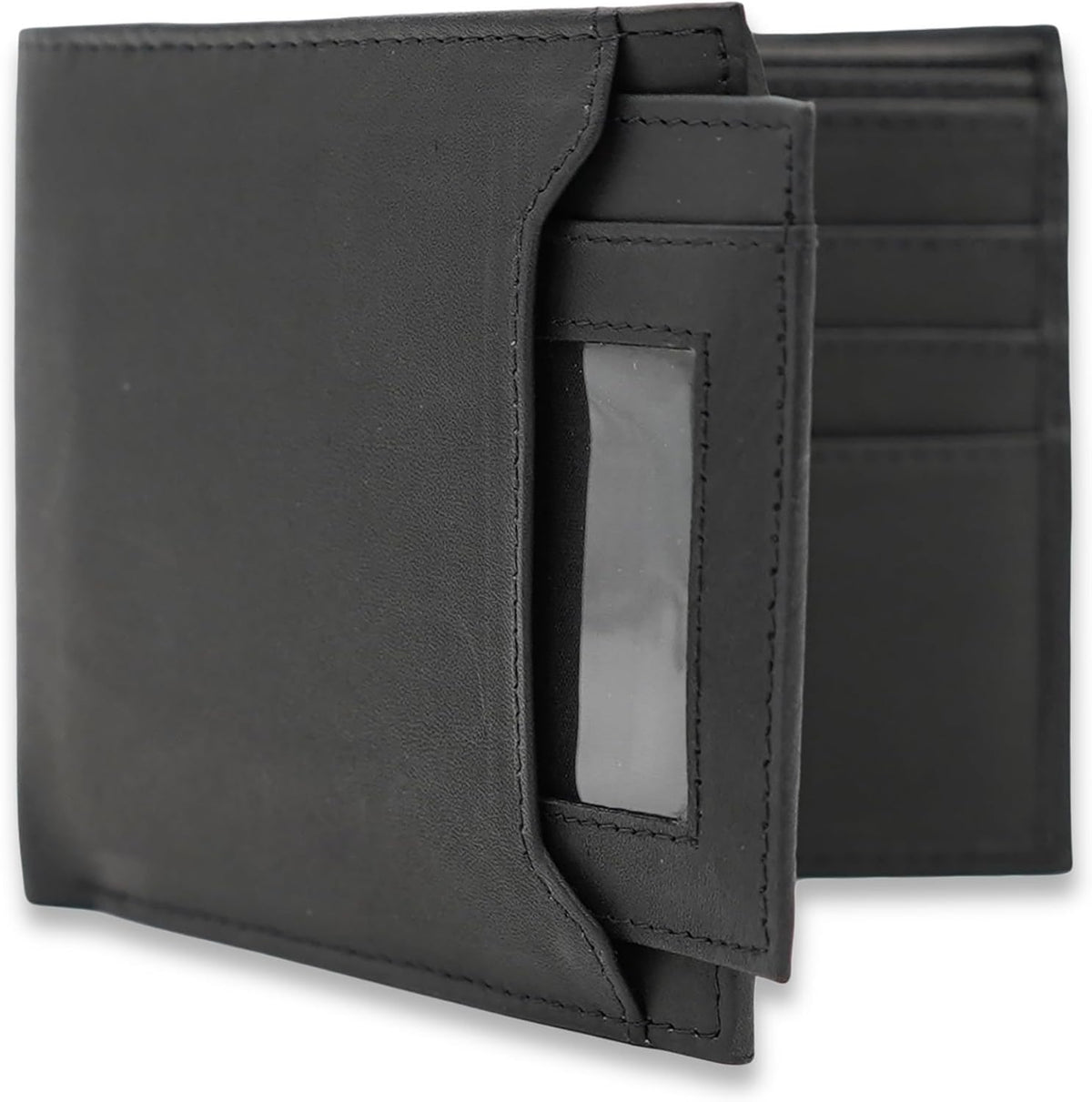 Billetera para hombre con soporte extraíble para identificación, bloqueo