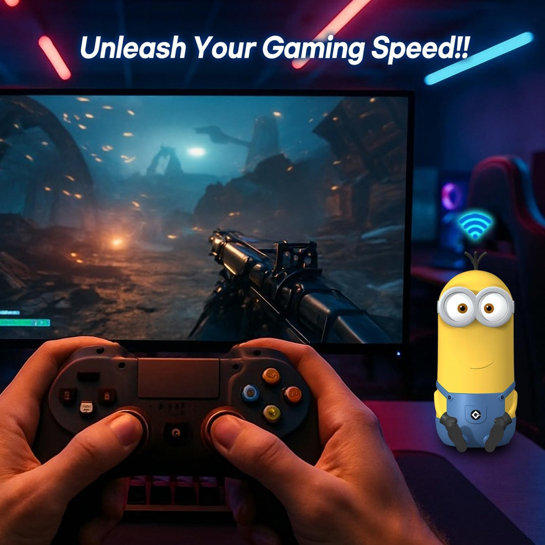 Davolink Minions Series WiFi 6 \/ 6E Router Gaming Extensor WiFi Du...
