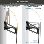 MOUNT-IT! Soporte de pared motorizado para TV con chimenea | Soporte de montaje de mantel eléctrico desplegable con control remoto, capacidad de peso de hasta 77 libras, altura ajustable, giratorio, compatible con VESA 600 x 400