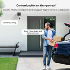 SEHMUA - Cámaras de seguridad solares 2K para exteriores, Blanco, Paquete de 2 cámaras WiFi
