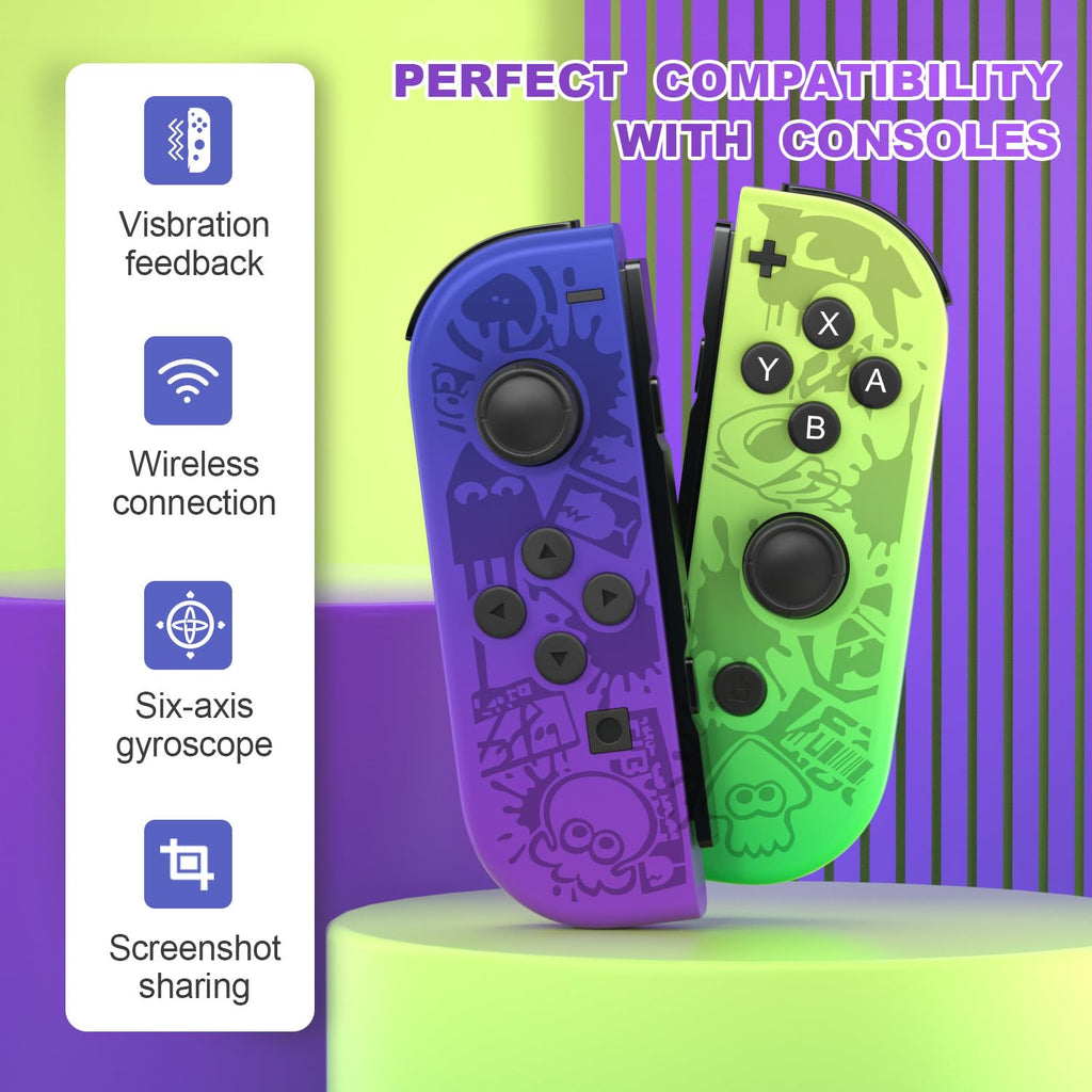 ZEBADBAD Controlador de juego Compatible con Nintendo Switch Controlador, Reemplazo para controladores Switch/Lite/OLED, PS3