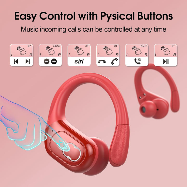 Aptkdoe Auriculares Inalámbricos 75hrs Bluetooth 5.4 Auriculares De...