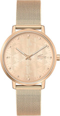 Reloj Lacoste Crocorigin para mujer con movimiento de cuarzo 2H, Acero inoxidable, Reloj de moda de pulsera, Resistente al agua hasta 3 ATM/30 metros