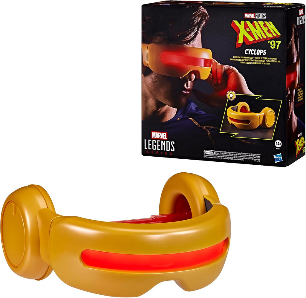 Marvel Legends Series X-Men '97 Cyclops Premium Roleplay Visera, equipo de animación coleccionables para adultos