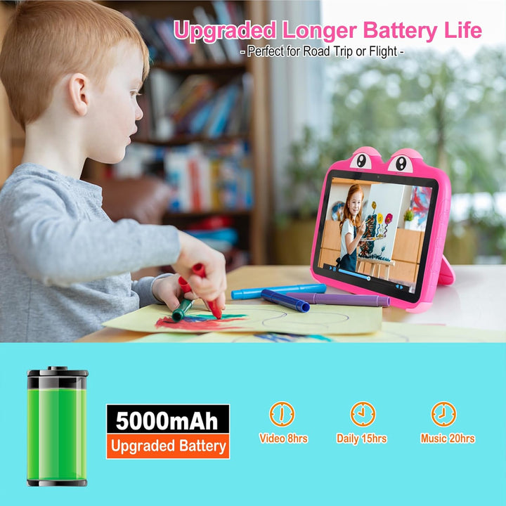 Tablet para niños de 10.1 pulgadas Android 11, 64 GB, con estuche,...