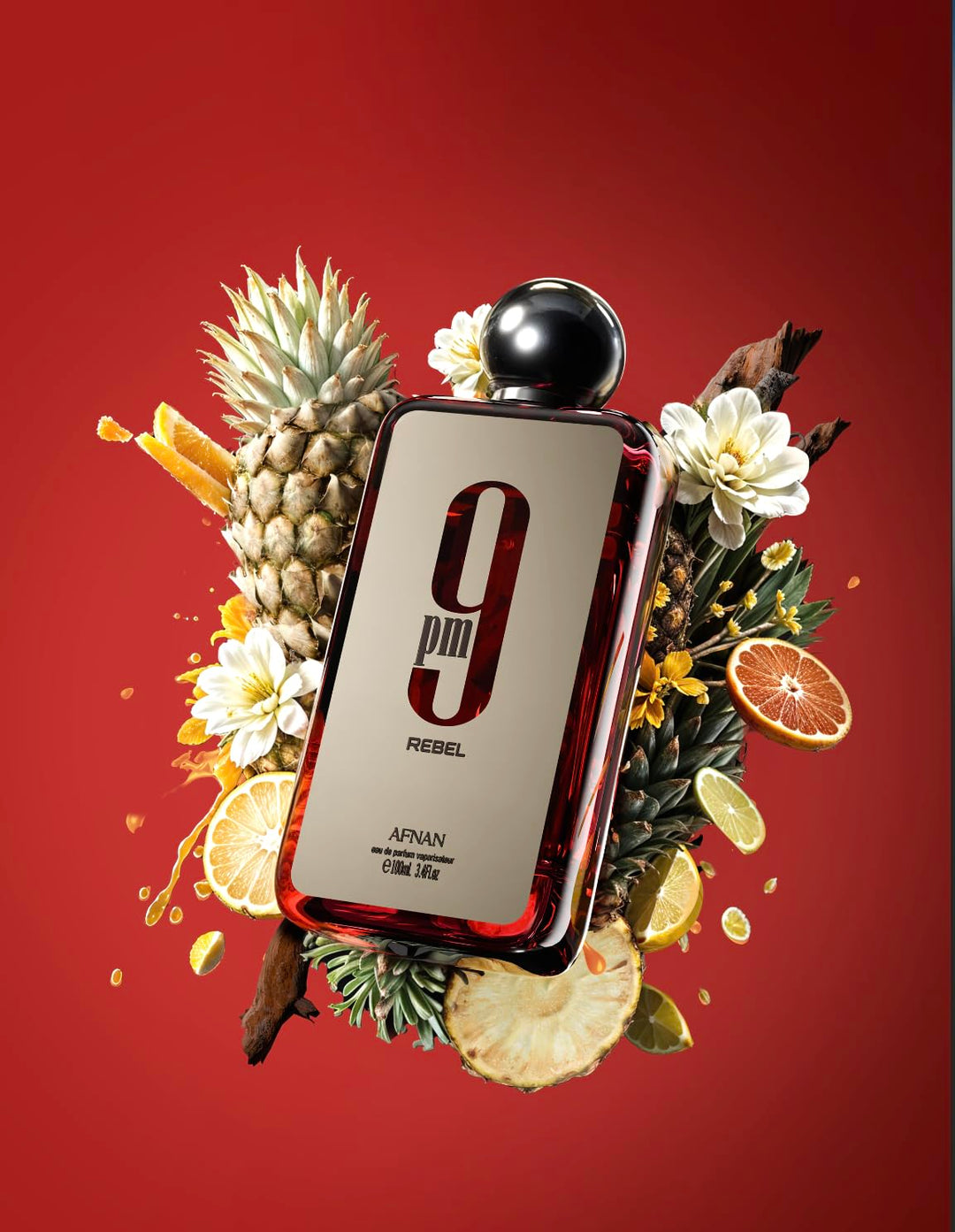 Afnan 9 PM Rebel Eau De Parfum Unisex 3.4 Fl. Oz