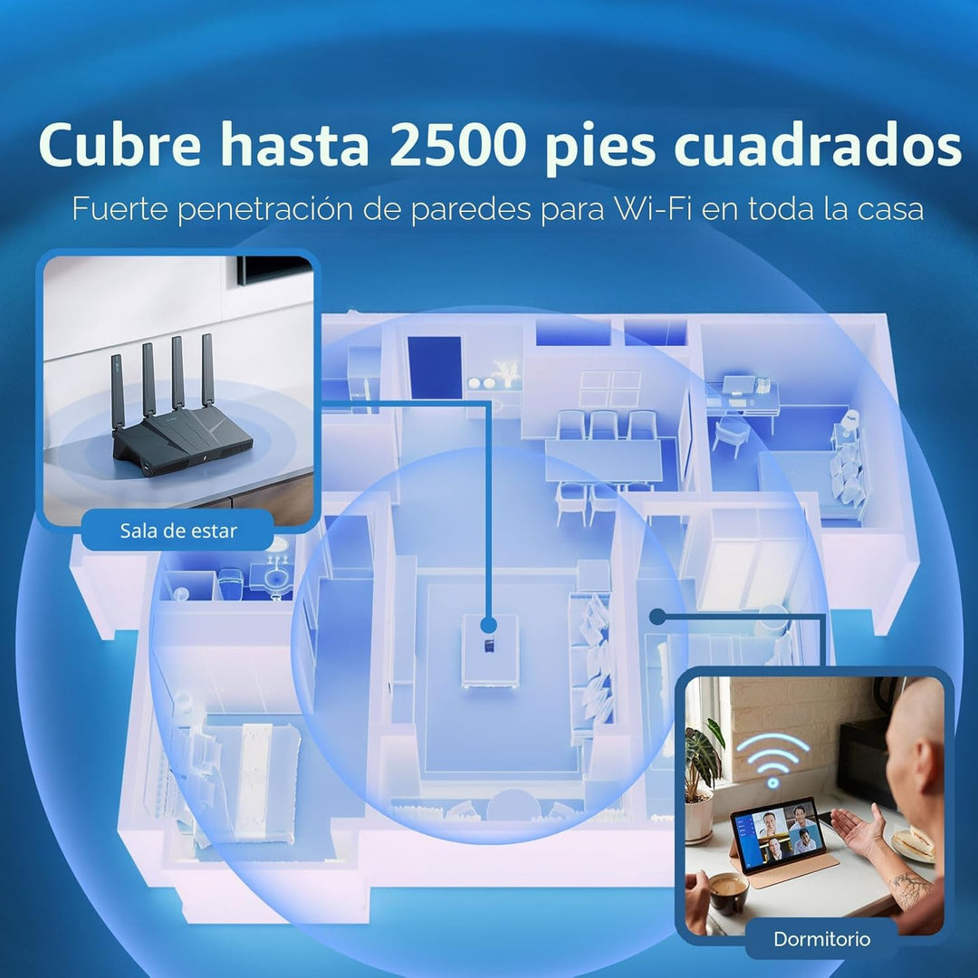 GL.iNet GL-BE6500 (Flint 3e) Router WiFi 7, enrutador WiFi de alta...