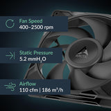 ARCTIC P14 Pro PST, Paquete de 5 - Potente Ventilador Premium, Vent...