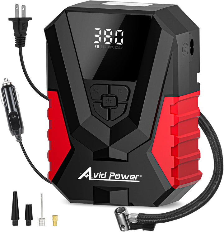 AVID POWER Inflador de neumáticos, compresor de aire portátil AC\/D...