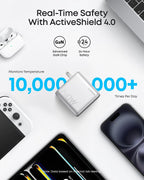 Anker 140W Max Bloque de Carga GaN de 4 Puertos, Pantalla Inteligente para Cargador de MacBook
