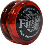 Yomega 2 Spinners Legendarios El Yo-Yo Original con Brain y Yo-Yo Transaxle Fireball para Juego de Trucos con Cuerda de Todos los Niveles + 5 Cuerdas Adicionales (Fireball Rojo/Negro-Brain Azul)
