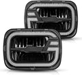 BICYACO DOT 5x7 7x6 LED Faros secuenciales DRL H6054 Hi/Lo Sealed Beam