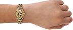Reloj para mujer Michael Kors Lexington de tres agujas con estampado animal en acero inoxidable (Modelo: MK7639)
