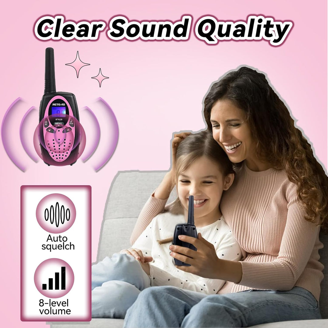 Retevis RT628 Walkie Talkies para niños, juguetes para niños de 6 a...