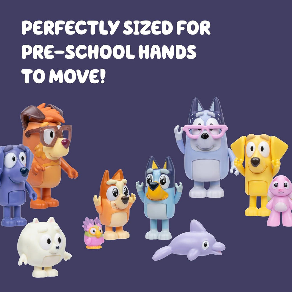 Bluey Super Fan - Juego de figuras de 12 personajes