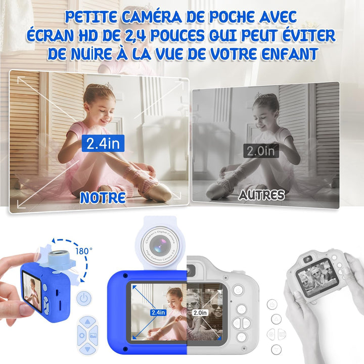 ARNSSIEN Cámara para niños, cámara digital de juguete para niños pe...