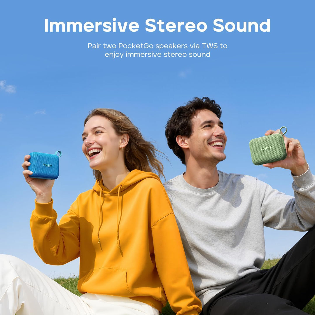 Altavoz portátil Tribit PocketGo con Bluetooth, 20H de tiempo de re...