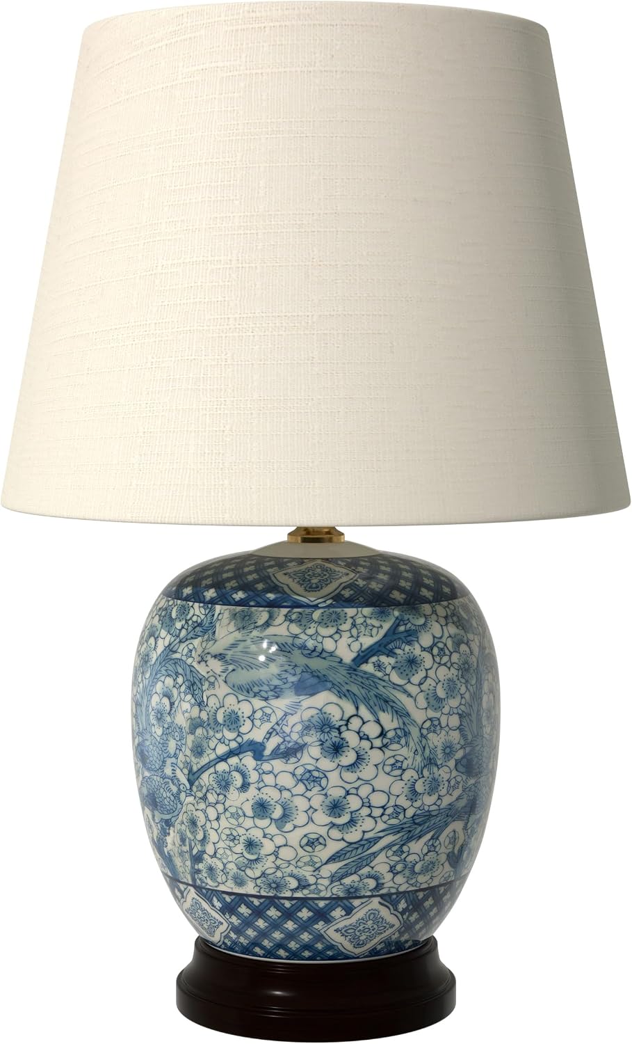 Lámpara Red Lantern Lámpara clásica de tarro de porcelana azul y blanca de 20"