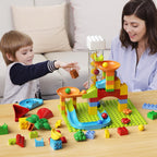 Juguete de Carrera de Mármol con Ascensor Motorizado, Kit de Laberinto de Mármol con Máquina de Movimiento Perpetuo, Juego Educativo de Construcción de Bloques de Construcción STEM, Entrenamiento de