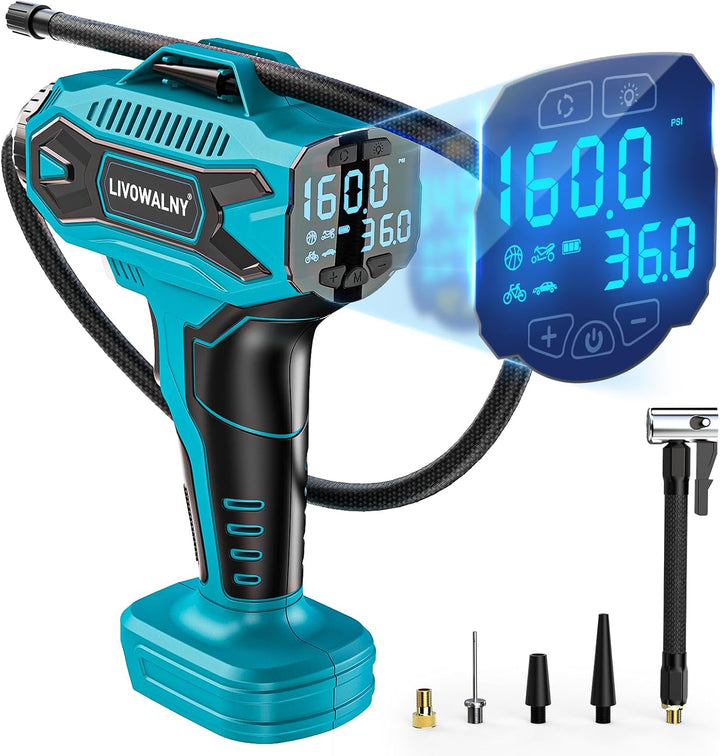 Inflador de Neumáticos Compresor de Aire Compatible con Batería Mak...