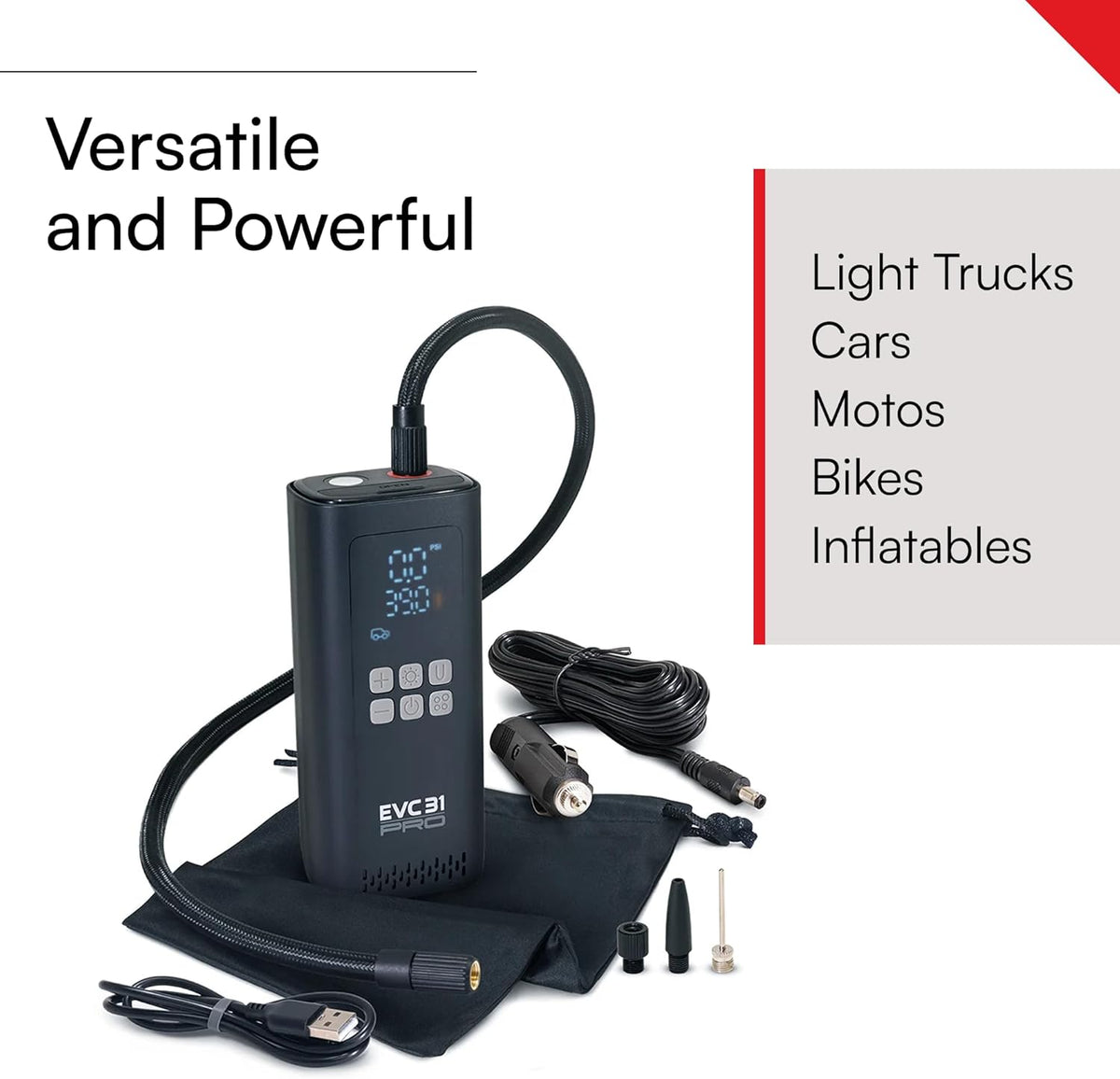 Viair Every Vehicle Carry EVC31 PRO - Compresor de aire recargable,...